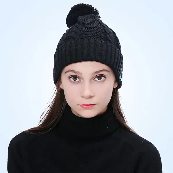 Bluetooth Hat Women kids Beanie Wireless Beanie Headset Headphones Cap Over Ear Music Handsfree Earphones with Mic Speaker - Image 8