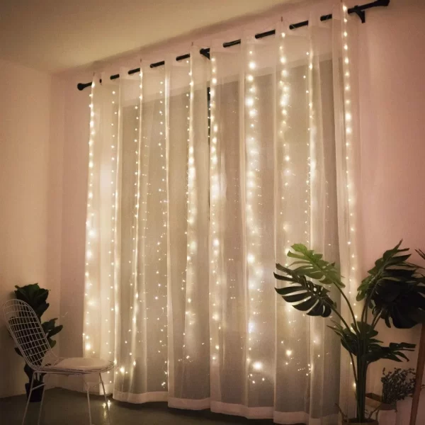 3/4/6M LED Curtain Lights Fairy Garland on the Window USB 8 Modes Light String Christmas Wedding Party Festoon Home Decoration - Image 23