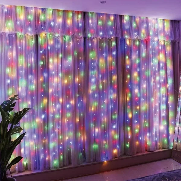 3/4/6M LED Curtain Lights Fairy Garland on the Window USB 8 Modes Light String Christmas Wedding Party Festoon Home Decoration - Image 20