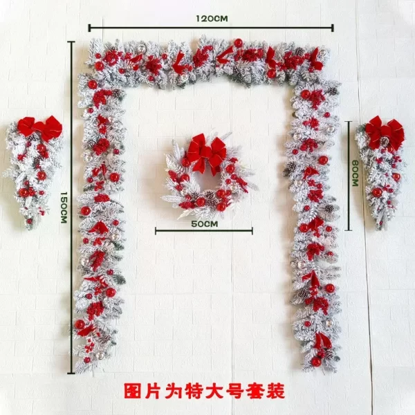 Christmas Wreath for Front Door Christmas Vine Hanging Garland Decoration Flower Garland Outdoor Home Decor Christmas Decoration - Image 18