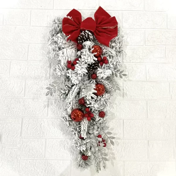 Christmas Wreath for Front Door Christmas Vine Hanging Garland Decoration Flower Garland Outdoor Home Decor Christmas Decoration - Image 14