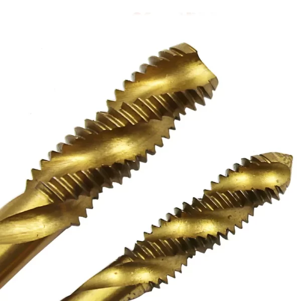 1pc Titanium Coated HSS Spiral Flute Screw Threading Taps Drill Tools For Machine Metals M3 M4 M5 M6 M8 Metric Hand Tool - Image 5