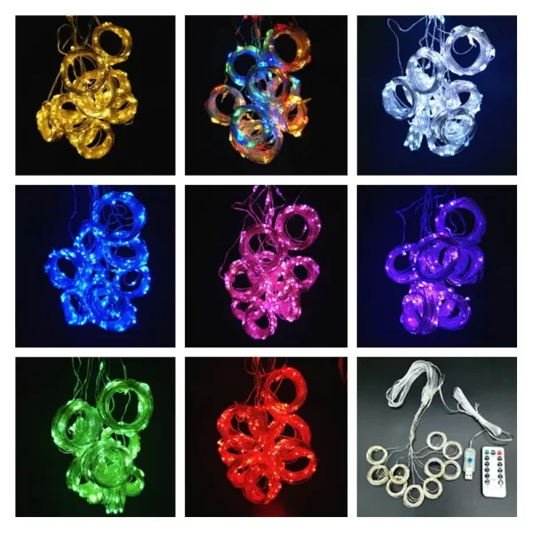 3/4/6M LED Curtain Lights Fairy Garland on the Window USB 8 Modes Light String Christmas Wedding Party Festoon Home Decoration - Image 10