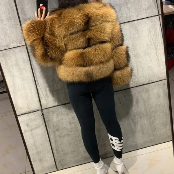 Super Hot Winter Women Luxury Thick Real Raccoon Fur Coat Natural Fox Fur Jacket Plus Size Furry Jackets Female Vest - Image 24