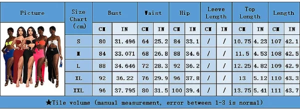 Women Two Piece Set Solid Color Breast Wrap Top and Irregular Slit Long Skirt Suit Lady Streetwear Mini Skirt Club Party Outfits - Image 11